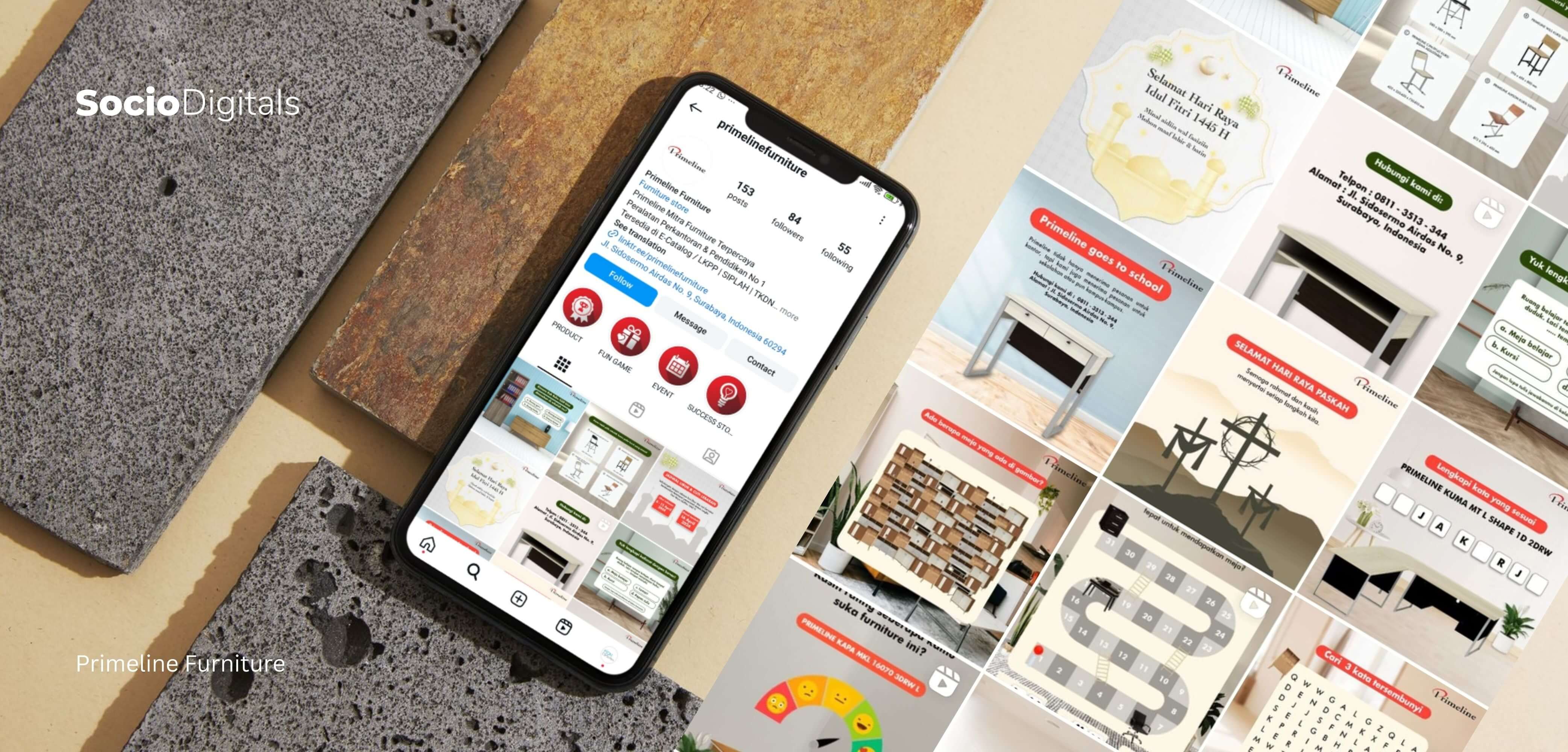 Primeline Furniture, Social Media Management